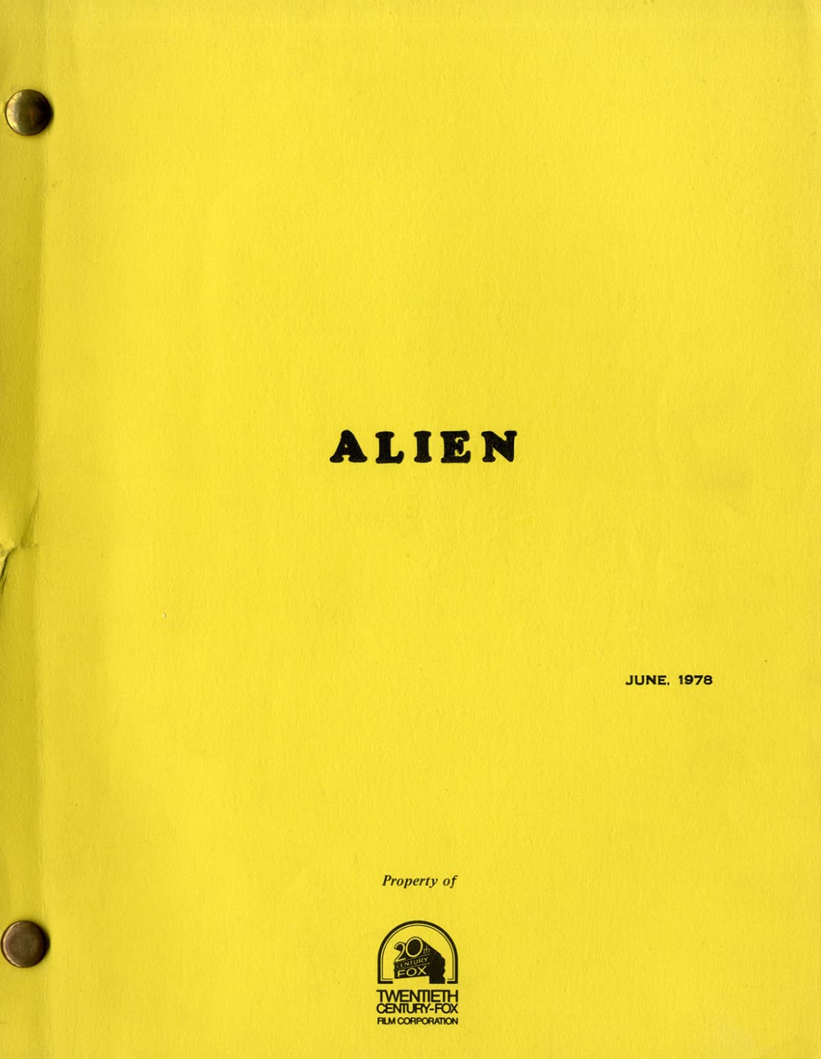 paper product - Alien Property of Century Fox Twentieth CenturyFox Film Corporation